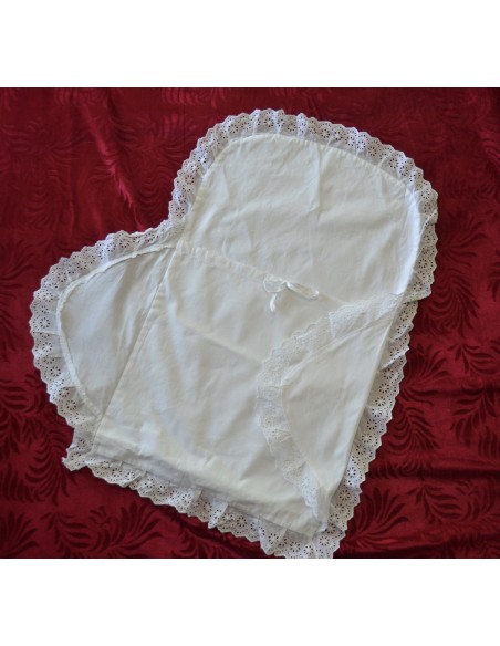  ANTICO PORTA ENFANT CALDO COTONE CON PIZZO