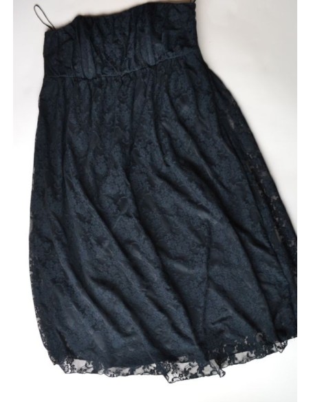 ELEGANTE ABITO IN PIZZO NERO Tg. 44/46 Maternity New Look