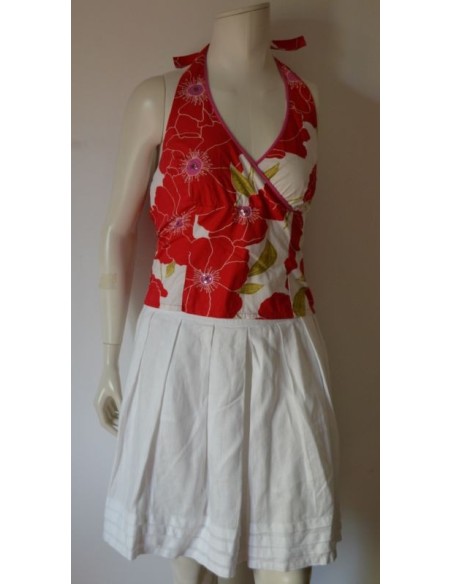 TOP COTONE ROSSO BIANCO TG. L
