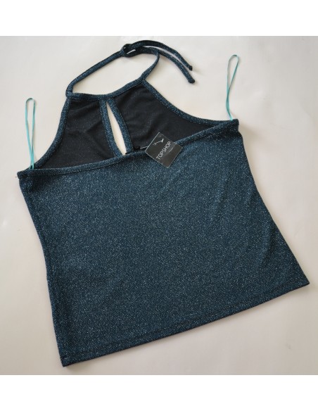 ELEGANTE  TOP NERO Tg. 14/16 - 46/48  Topshop