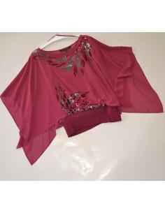 MAGLIETTA NERE FILO ARGENTO  tg. M Wallis