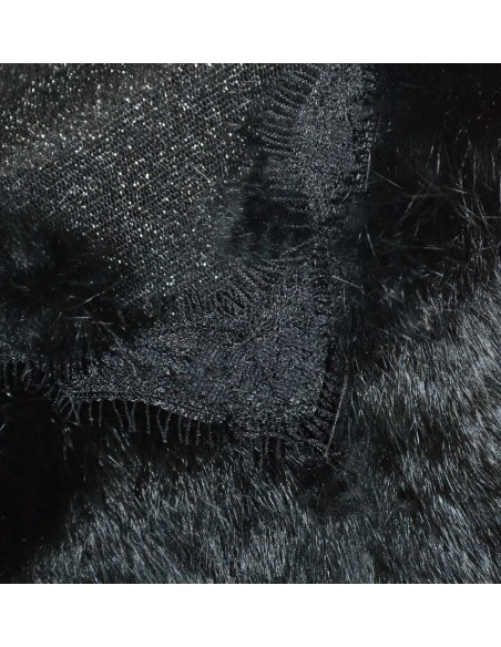 MAGLIETTA NERE FILO ARGENTO  tg. M Wallis