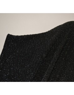 MAGLIETTA NERA FILO ARGENTO  tg. XS 2