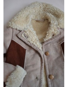  MONTONE VERO BAMBINA  tg.6 anni 2