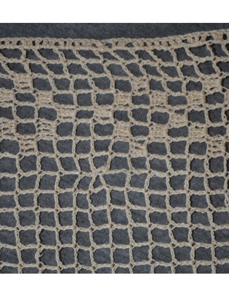TENDINA REALIZZATA AD UNCINETTO 110x65 cm
