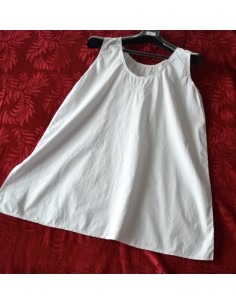 ANTICA  SOTTOVESTE /CAMICIA DA NOTTE RICAMI MONOGRAMMA