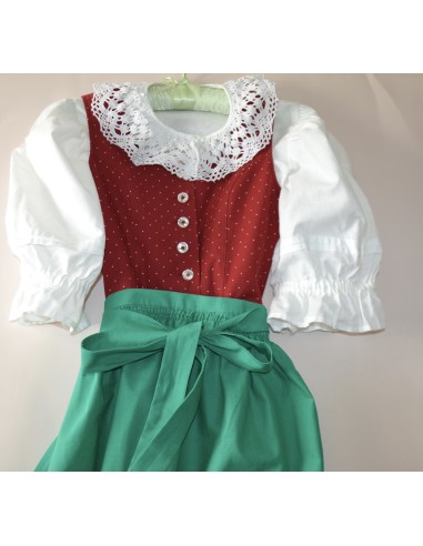 ABITO TIROLESE   tg. 146 /  8 anni + GREMBIULE CAMICIA DIRNDL