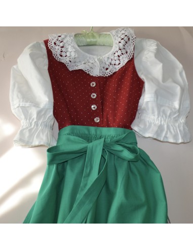 ABITO TIROLESE   tg. 146 /  8 anni + GREMBIULE CAMICIA DIRNDL