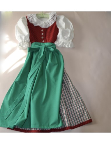 ABITO TIROLESE   tg. 146 /  8 anni + GREMBIULE CAMICIA DIRNDL